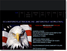 Tablet Screenshot of ccmotorcycletraining.com