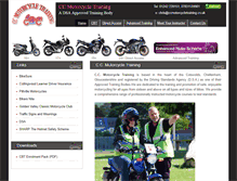 Tablet Screenshot of ccmotorcycletraining.co.uk